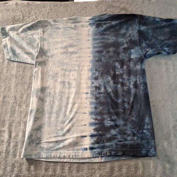 Vintage 2008 Springfield Mile Tie Dye T-Shirt Medium Cotton Blend Blue - Picture 4 of 6